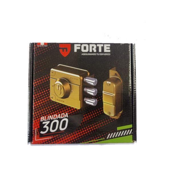 Cerradura Sobreponer Forte Blindada 3 Pivotes B-300