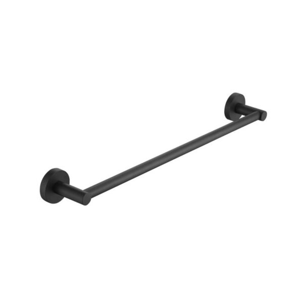 Toallero Acero Negro Inoxidable Barra Simple 60Cm