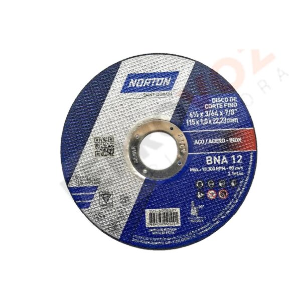 Disco De Corte Acero 4.1/2"  1.0Mm Norton